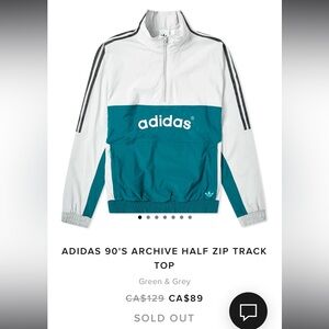 Adidas 90’s Archive Half Zip Track Top